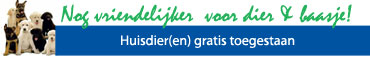 Vakantiehuizen waarin Uw huisdier gratis is toegestaan