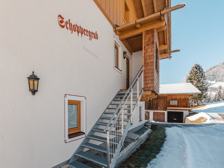 Foto van exterieur van Appartement Bramberg am Wildkogelin de winter Foto van exterieur van Appartement Bramberg am Wildkogelin de winter