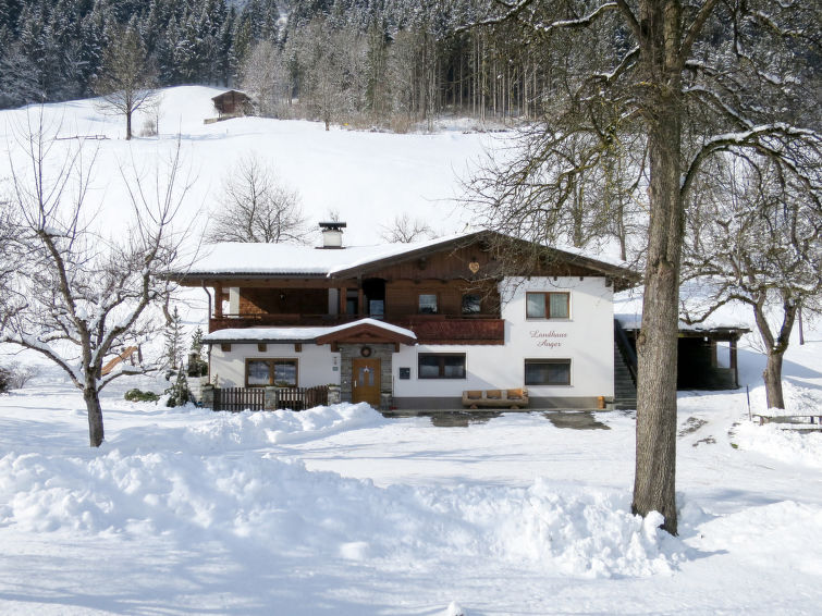 Foto van exterieur van Appartement Mayrhofenin de winter