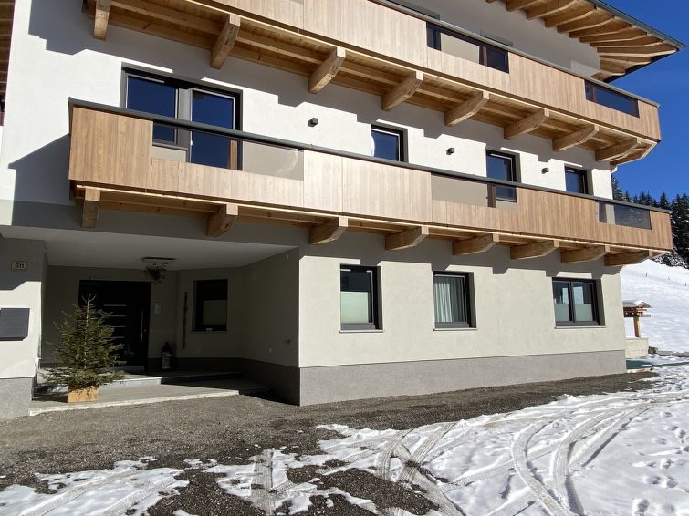 Foto van exterieur van Appartement Mayrhofenin de winter
