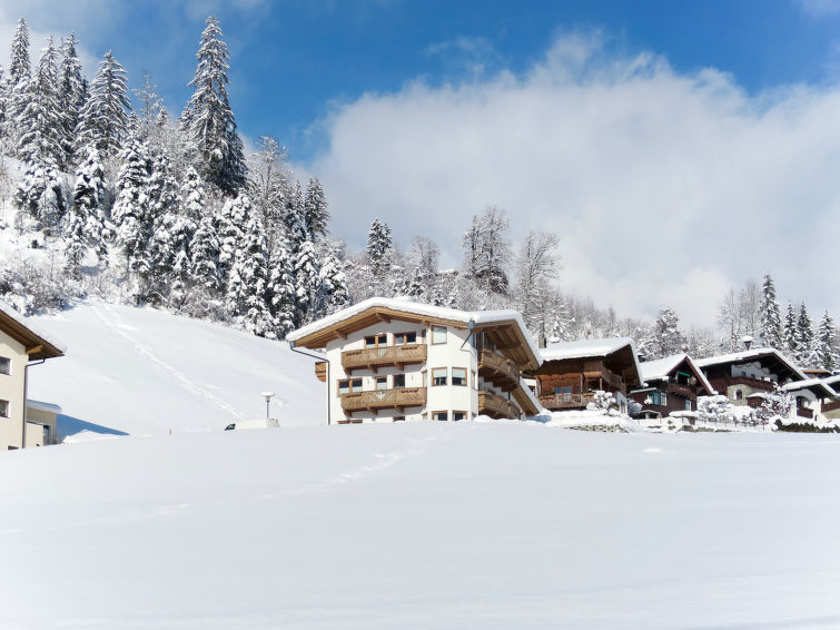 Foto van exterieur van Appartement Mayrhofenin de winter