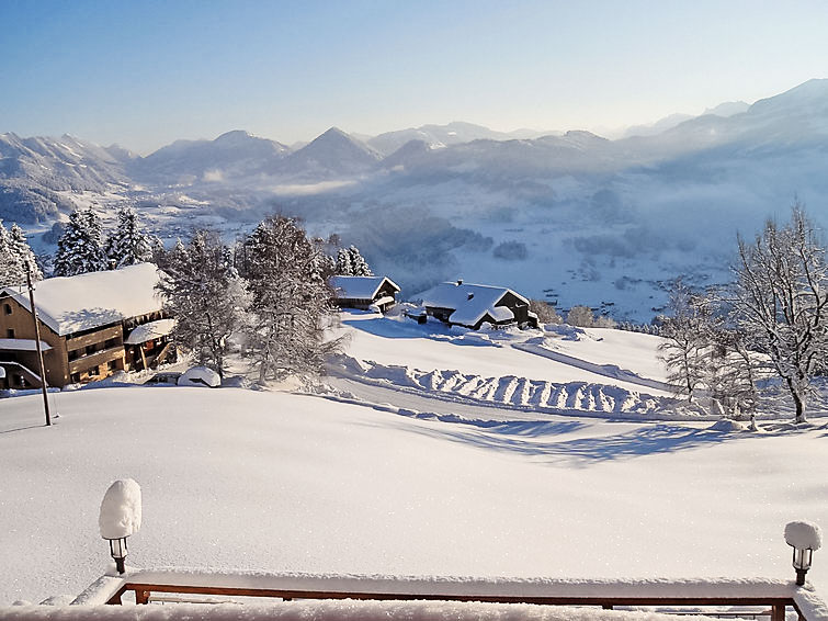 Foto van exterieur van Vakantiehuis Eggin de winter