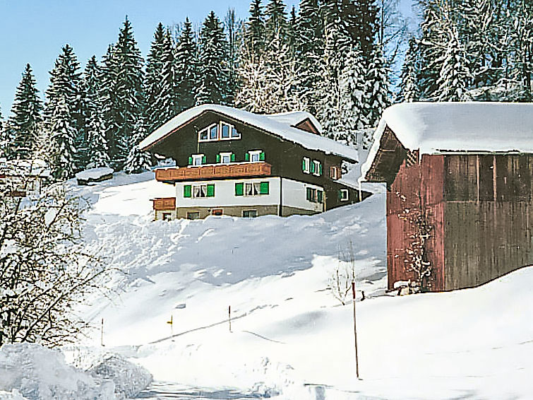 Foto van exterieur van Appartement Schrunsin de winter