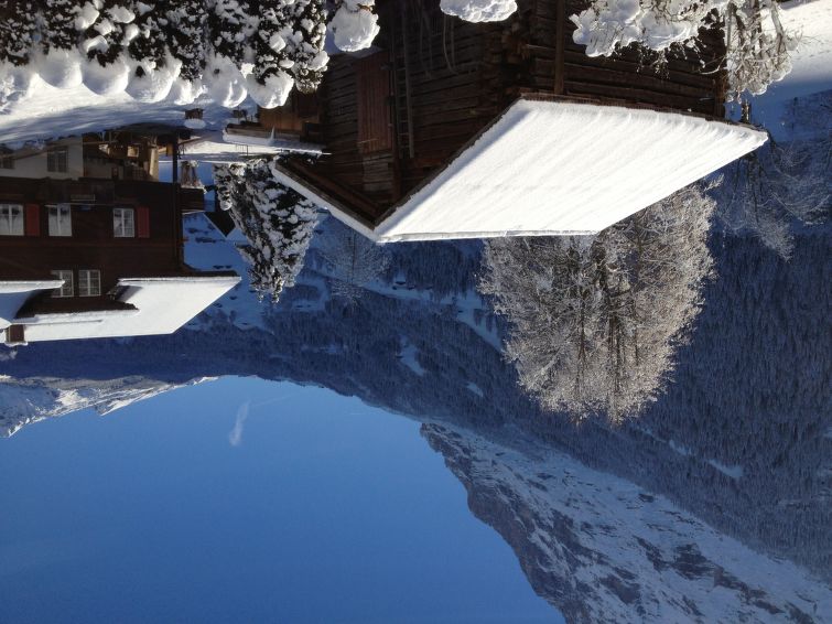 Foto van exterieur van Appartement Grindelwaldin de winter