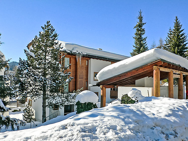 Foto van exterieur van Appartement Flimsin de winter
