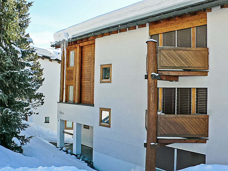 Foto van exterieur van Appartement Flimsin de winter