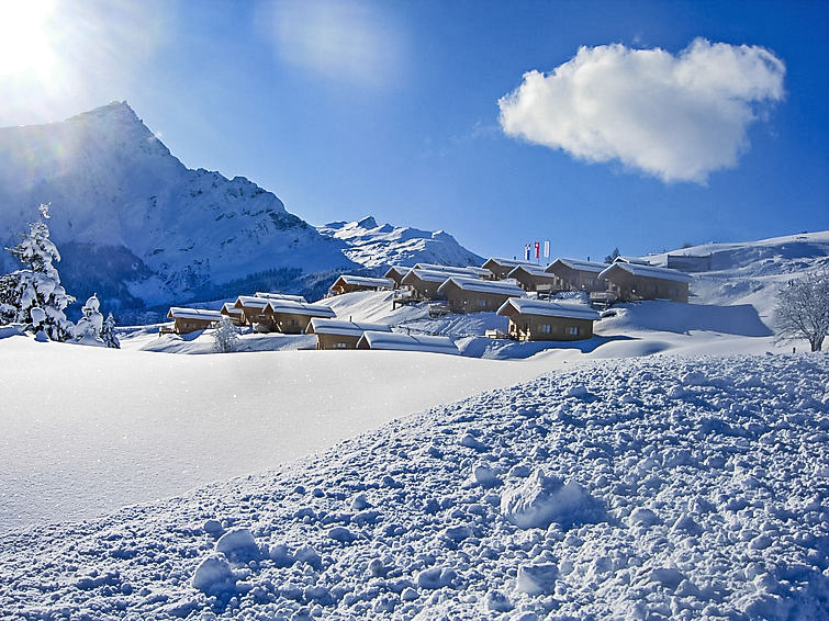 Foto van exterieur van Vakantiehuis Urmeinin de winter