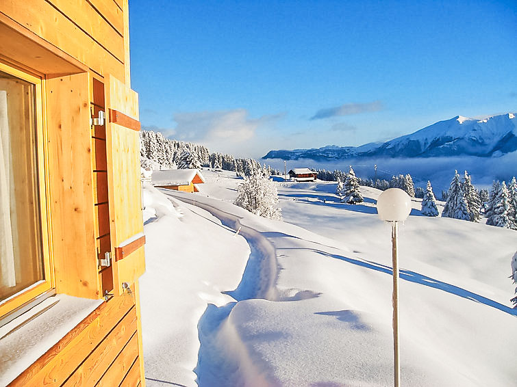 Foto van exterieur van Vakantiehuis Urmeinin de winter