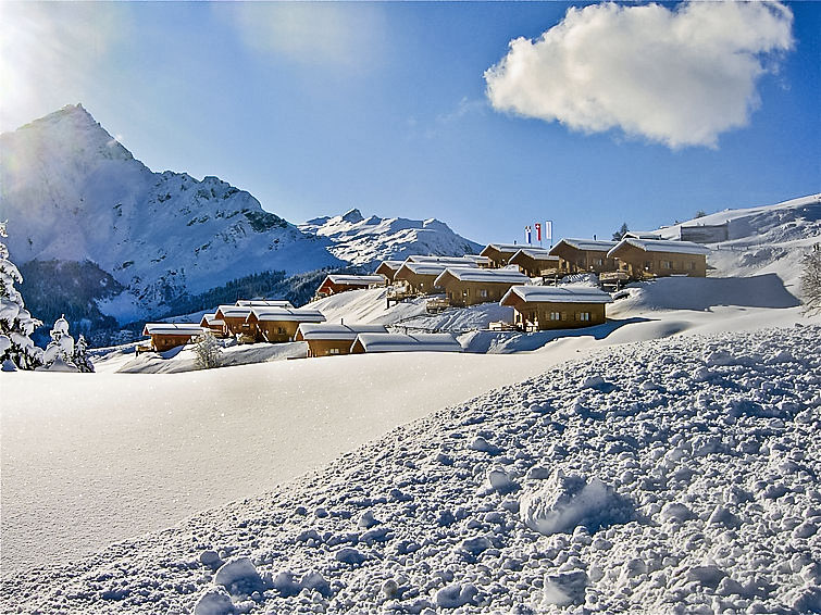 Foto van exterieur van Vakantiehuis Urmeinin de winter