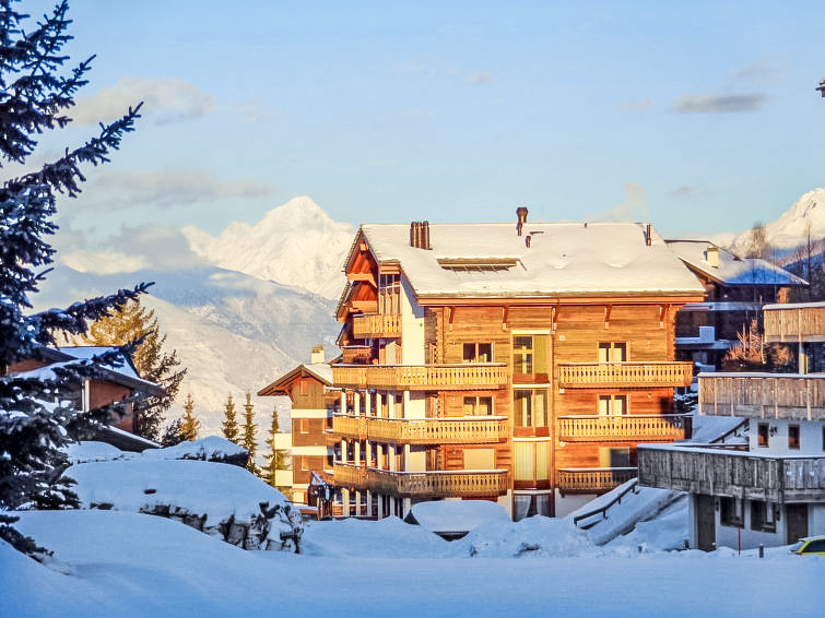 Foto van exterieur van Appartement Nendazin de winter