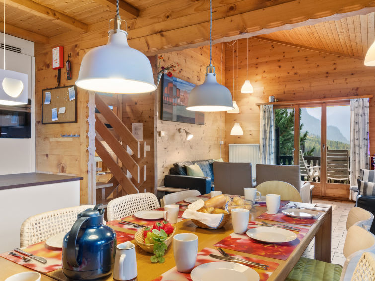 Foto van wonen van Vakantiehuis Grächen Foto van wonen van Vakantiehuis Grächen