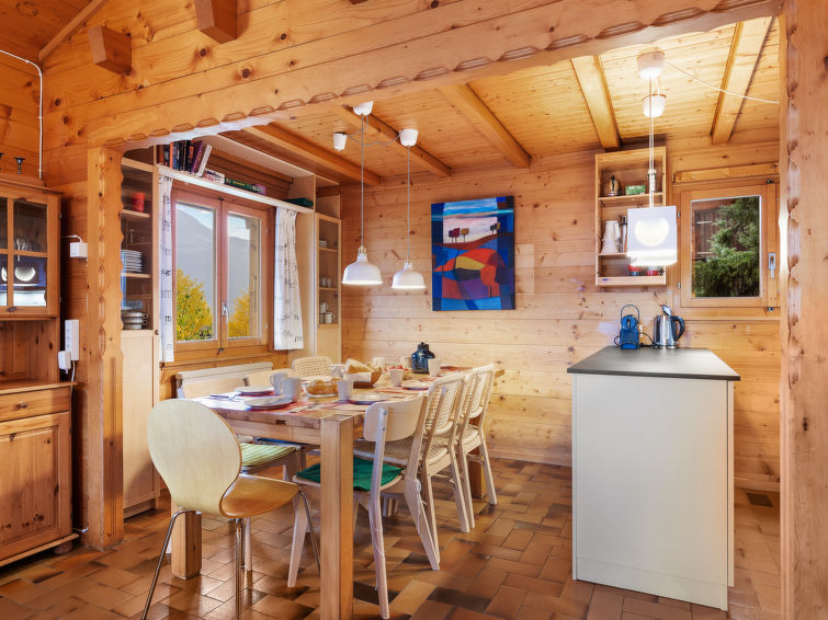 Foto van wonen van Vakantiehuis Grächen Foto van wonen van Vakantiehuis Grächen