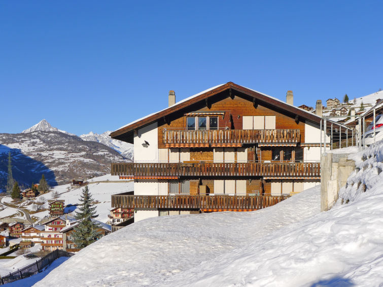 Foto van exterieur van Appartement Grächenin de winter Foto van exterieur van Appartement Grächenin de winter