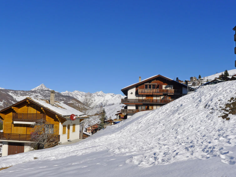 Foto van exterieur van Appartement Grächenin de winter Foto van exterieur van Appartement Grächenin de winter