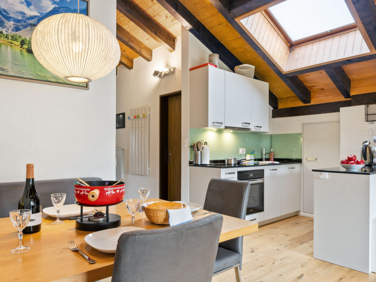Foto van wonen van Appartement Grächen Foto van wonen van Appartement Grächen