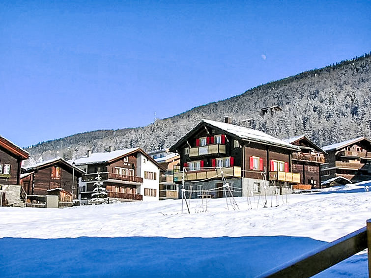 Foto van exterieur van Appartement Grächenin de winter Foto van exterieur van Appartement Grächenin de winter