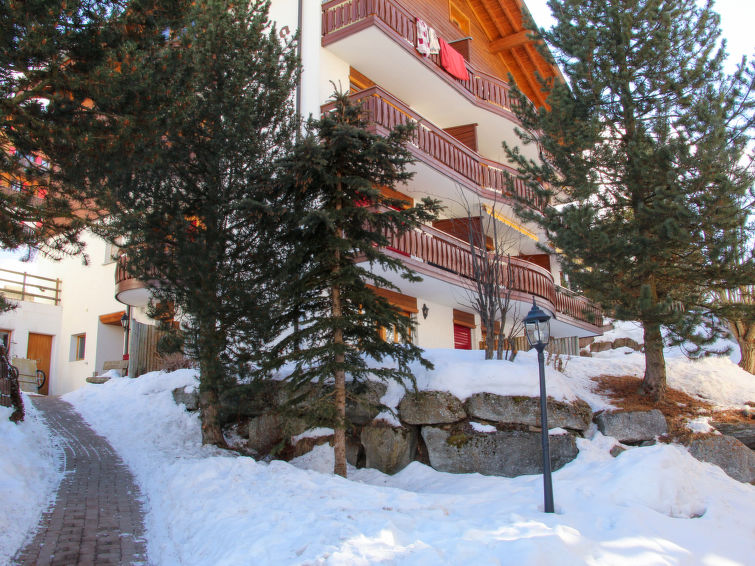 Foto van exterieur van Appartement Grächenin de winter Foto van exterieur van Appartement Grächenin de winter