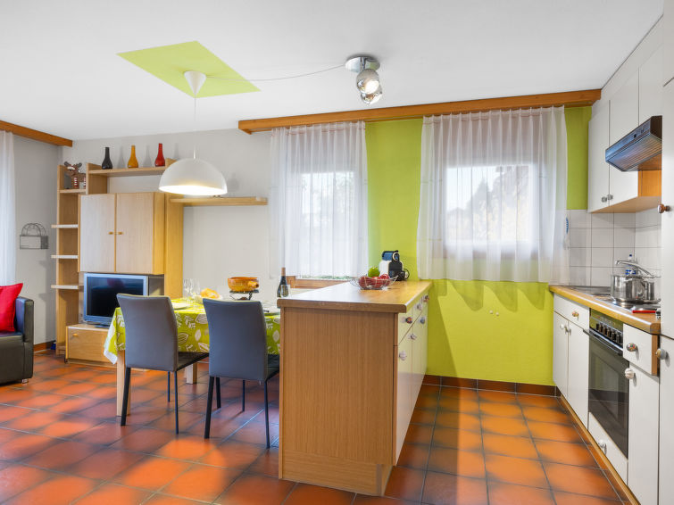 Foto van wonen van Appartement Grächen Foto van wonen van Appartement Grächen