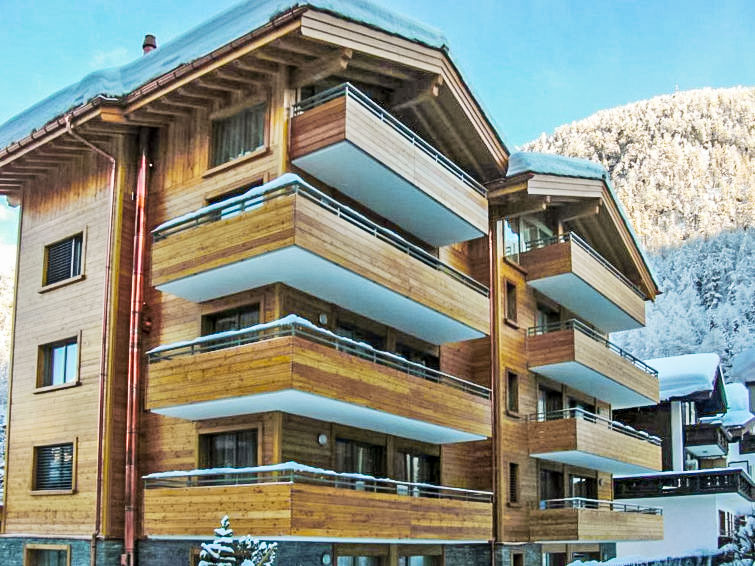 Foto van exterieur van Appartement Zermattin de winter