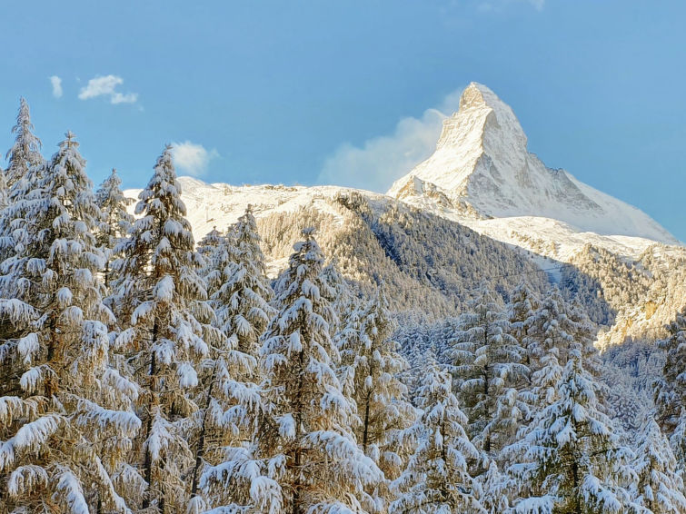 Foto van exterieur van Appartement Zermattin de winter