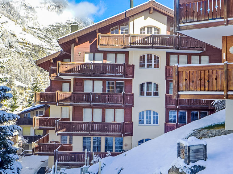 Foto van exterieur van Appartement Zermattin de winter