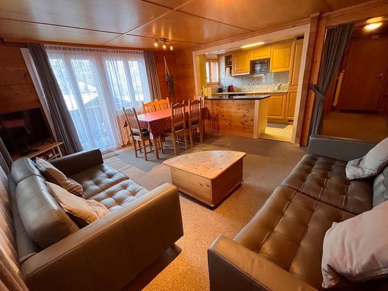 Foto van wonen van Appartement Grächen Foto van wonen van Appartement Grächen