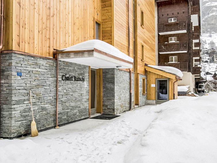 Foto van exterieur van Appartement Zermattin de winter