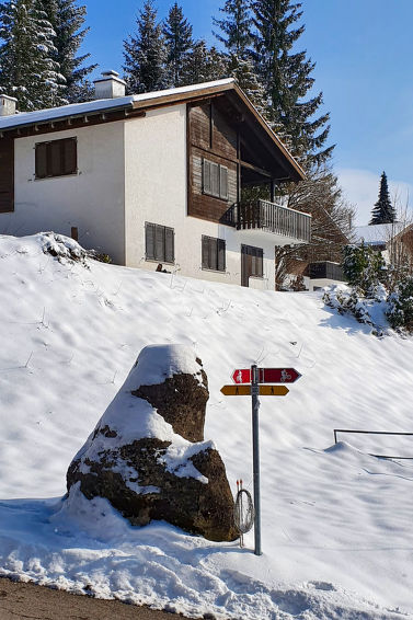 Foto van exterieur van Vakantiehuis Gommiswaldin de winter