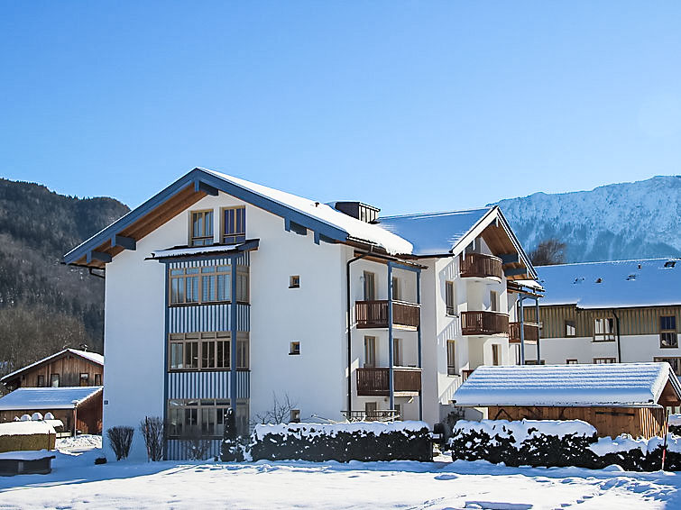 Foto van exterieur van Appartement Ruhpoldingin de winter