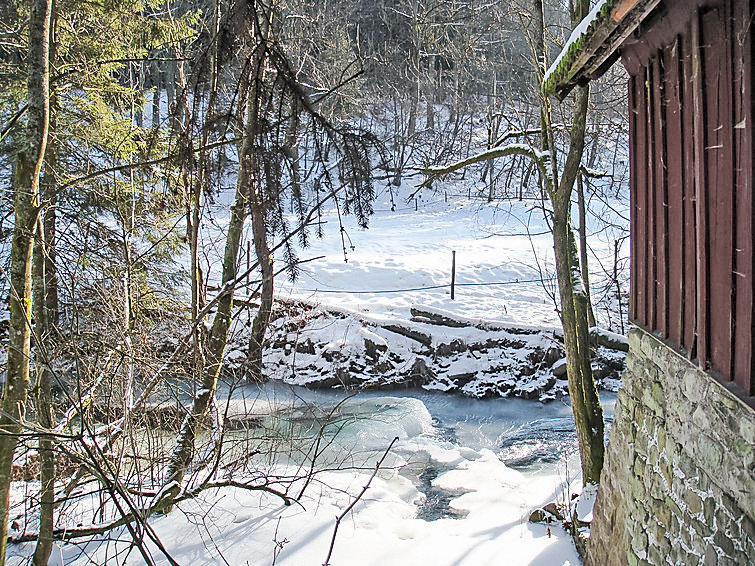 Foto van exterieur van Appartement Osterodein de winter