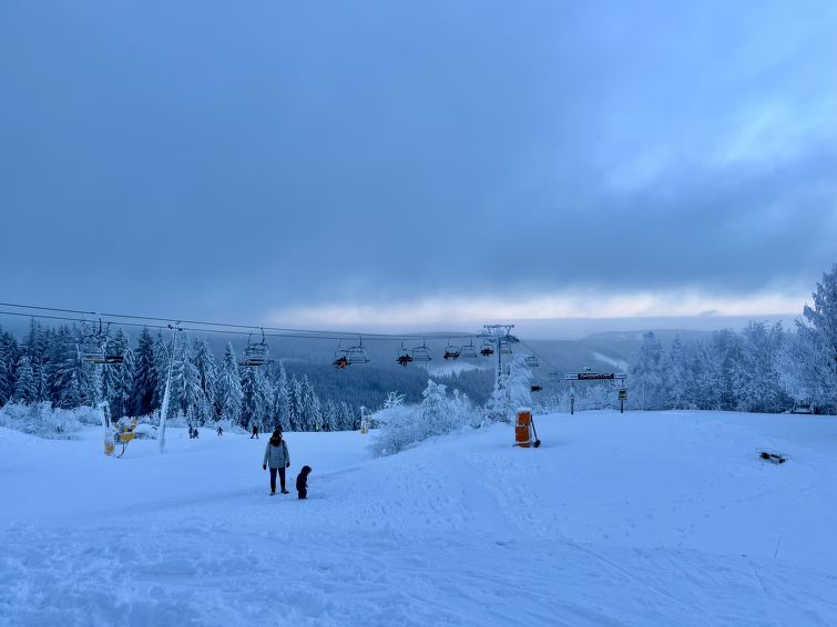 Foto van omgeving van Vakantiehuis Steinbach-Hallenbergin de winter