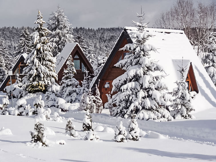 Foto van exterieur van Vakantiehuis Tennenbronnin de winter