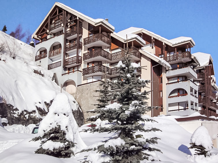 Foto van exterieur van Appartement Les Deux Alpesin de winter