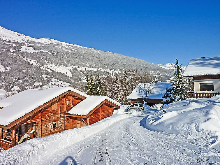 Foto van exterieur van Appartement Le Grand Bornandin de winter