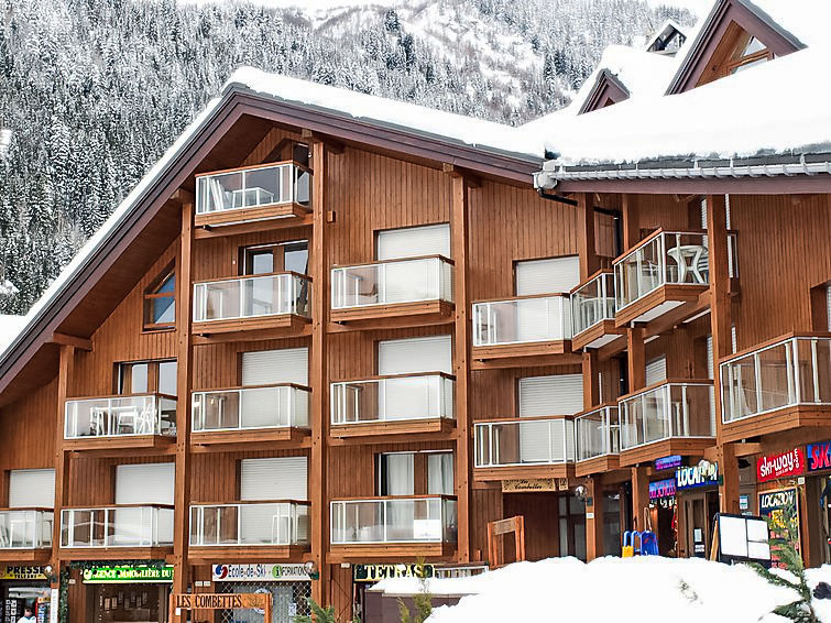 Foto van exterieur van Appartement Les Contaminesin de winter