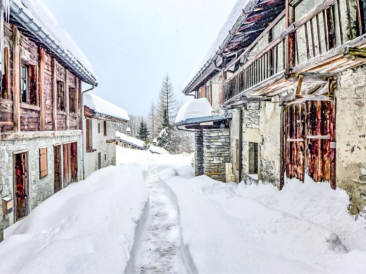 Foto van exterieur van Appartement Argentièrein de winter Foto van exterieur van Appartement Argentièrein de winter