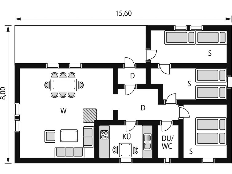 Foto van wonen van Vakantiehuis Treungen