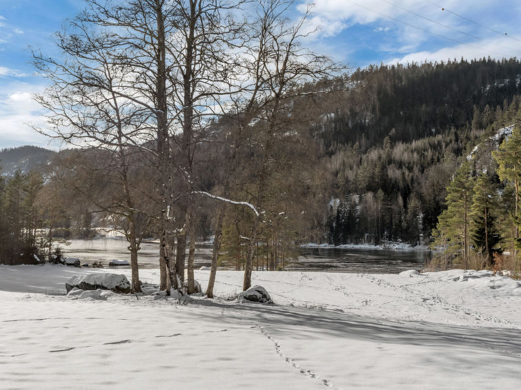 Foto van exterieur van Vakantiehuis Birkelandin de winter