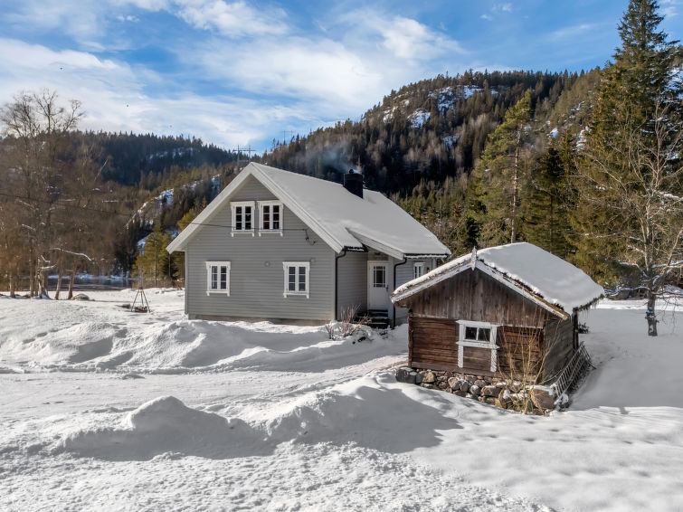 Foto van exterieur van Vakantiehuis Birkelandin de winter