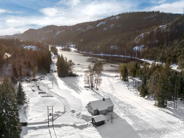 Foto van exterieur van Vakantiehuis Birkelandin de winter