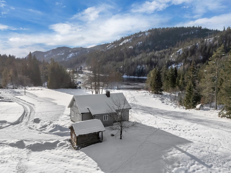 Foto van exterieur van Vakantiehuis Birkelandin de winter