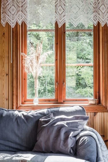 Foto van wonen van Vakantiehuis Färgelandain de winter Foto van wonen van Vakantiehuis Färgelandain de winter