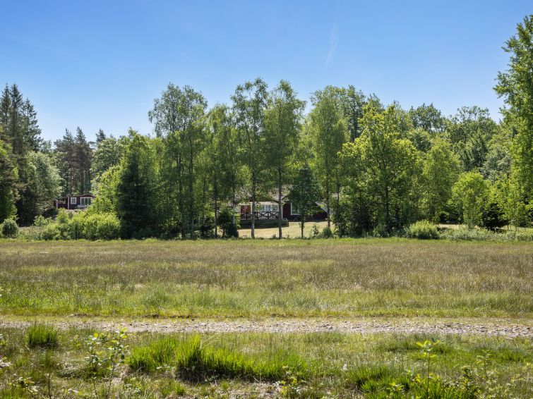 Foto van exterieur van Vakantiehuis Strömsnäsbrukin de winter Foto van exterieur van Vakantiehuis Strömsnäsbrukin de winter