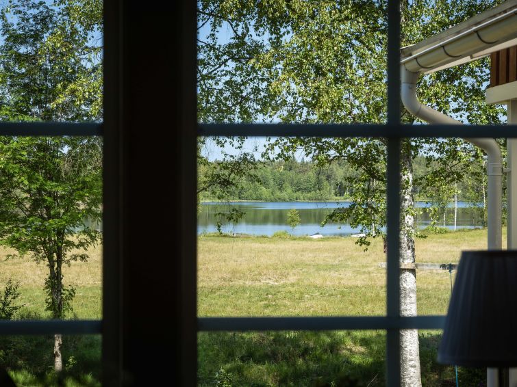 Foto van wonen van Vakantiehuis Strömsnäsbrukin de winter Foto van wonen van Vakantiehuis Strömsnäsbrukin de winter