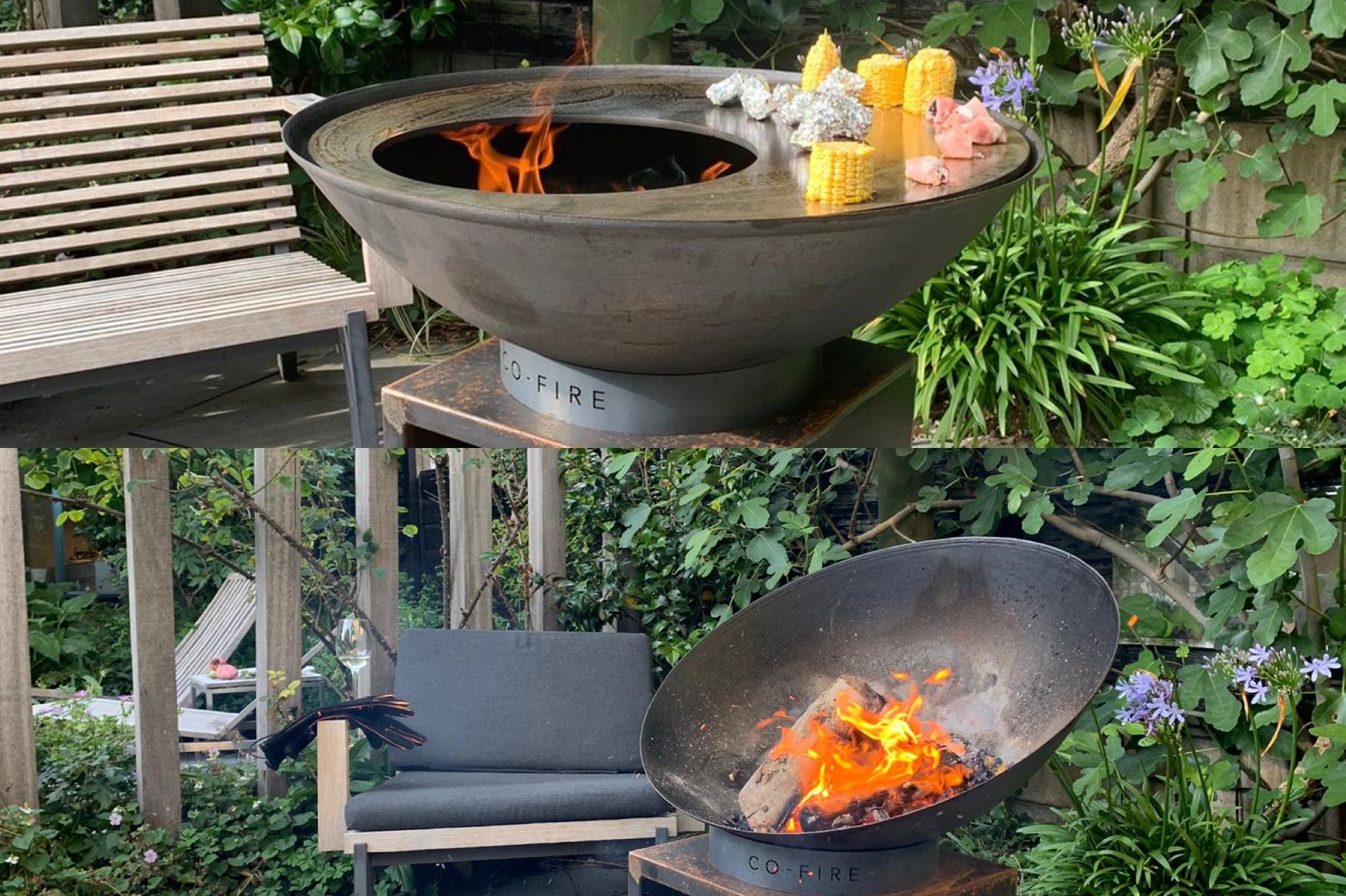 vuurschaal, BBQ, Barbecue, vijverschaal, cube, woodstock, co-fire