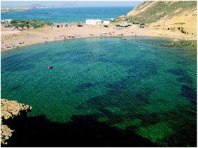 Het prachtige strand van Aguilas