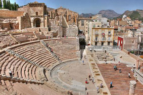 Het Romeinse theater in Cartagena