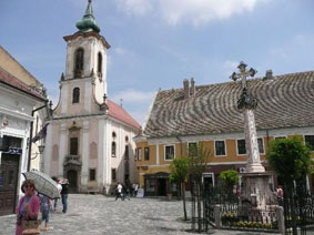Het nostalgische centrum van het kunstenaarsstadje Szentendre
