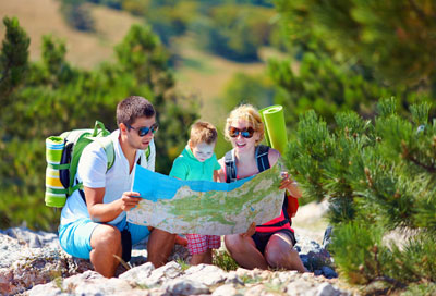 La route sur votre maison de vacances!