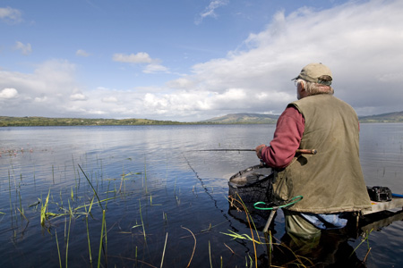 Vissen bij Lough Allen